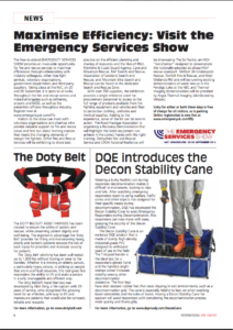 International Fire Fighter Magazine features Doty Belt